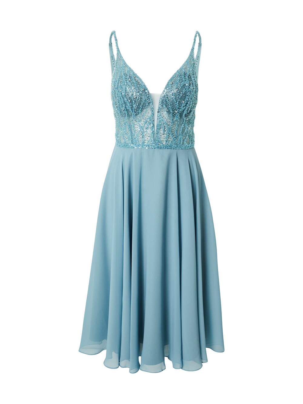 SWING cocktail dress, blue sky