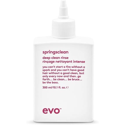 Springsclean Deep cleansing shampoo-rinse for gentle hydration of natural shine , Soft Curly & Wavy Hair, 300 ml, 10.1 fl oz, Evo