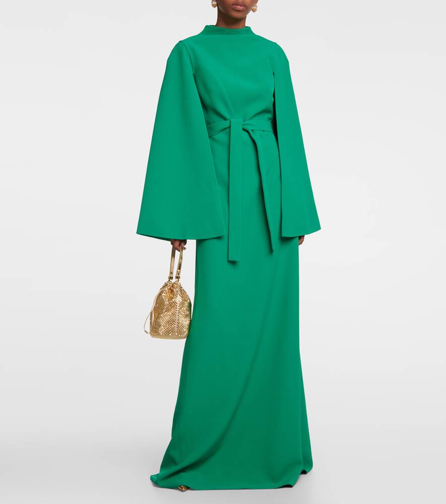 SAFIYAA crepe maxi dress, green