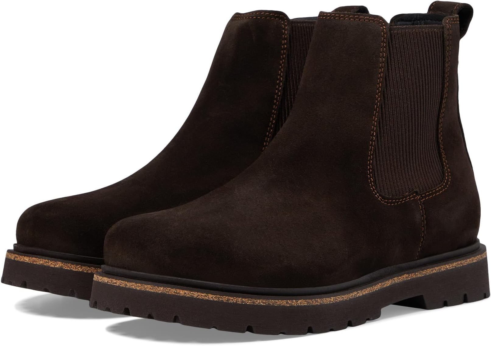 Highwood Slip-On Deep Blue Birkenstock Chelsea Boots in Mocha