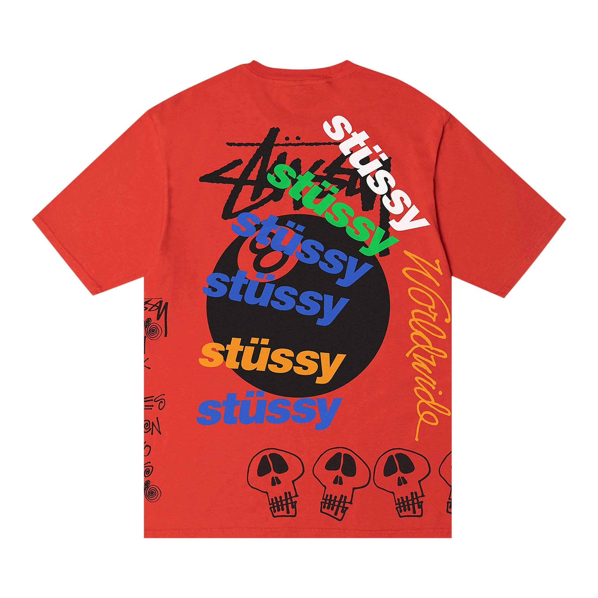 Stussy Test Strike T-Shirt Pigment Dyed Tomato