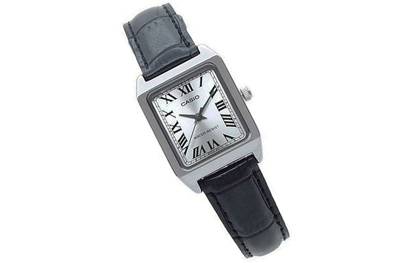 Watch CASIO Leisure Pointer Vintage Leather Squarees Quartzes White Analog, white