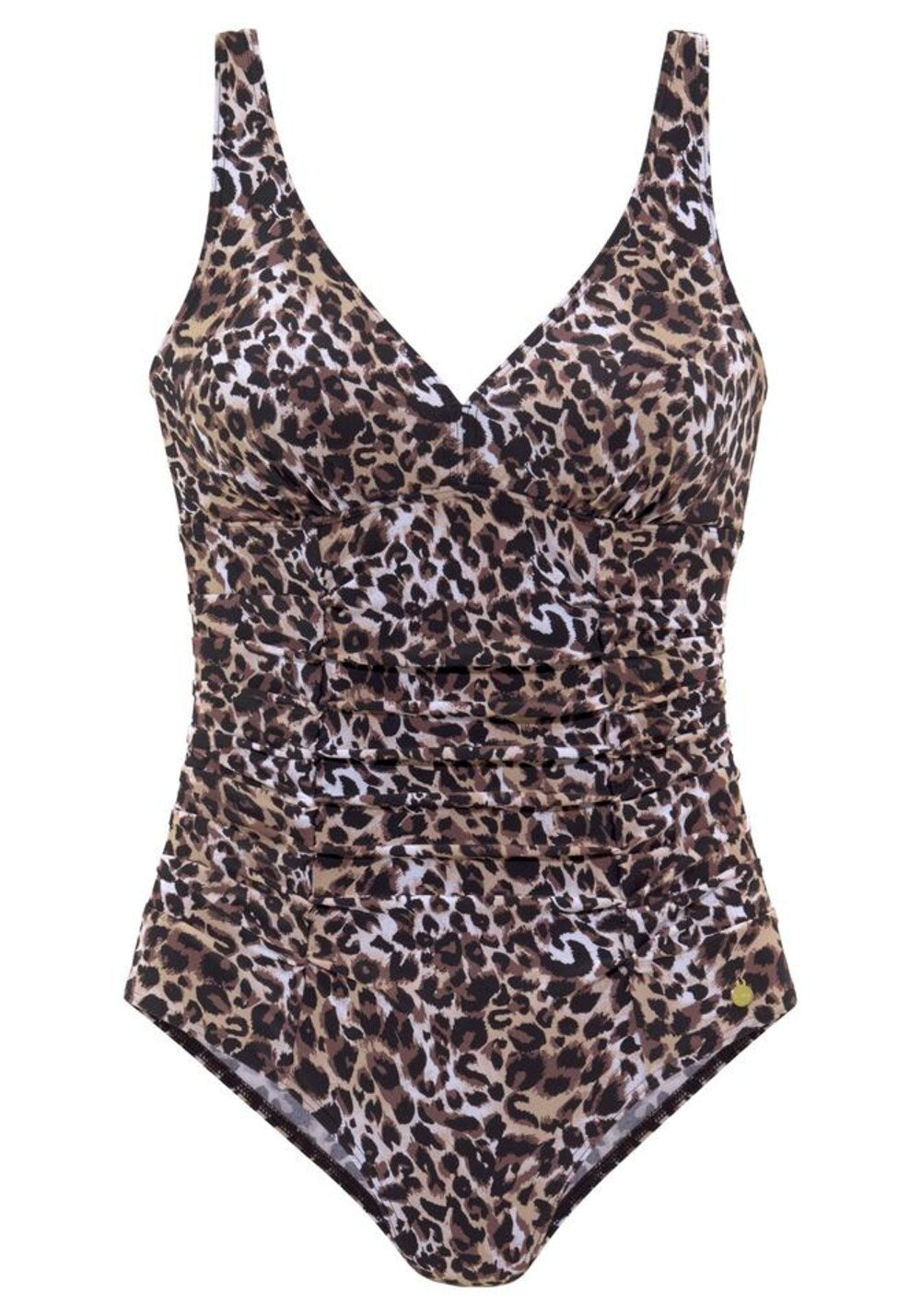 Push-up swimsuit Lascana, brown