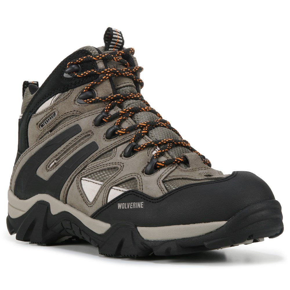 Wolverine Men's Wilderness Medium/Wide Waterproof Hiking Boot color bungee cord suede