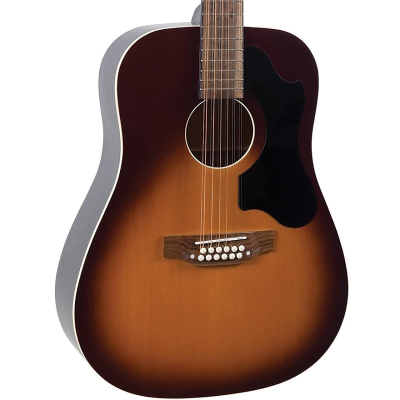 جيتار أكوستيك Dreadnought ذو 12 وترًا من إنتاج King Recording Dirty 30، بلون Tobacco Sunburst