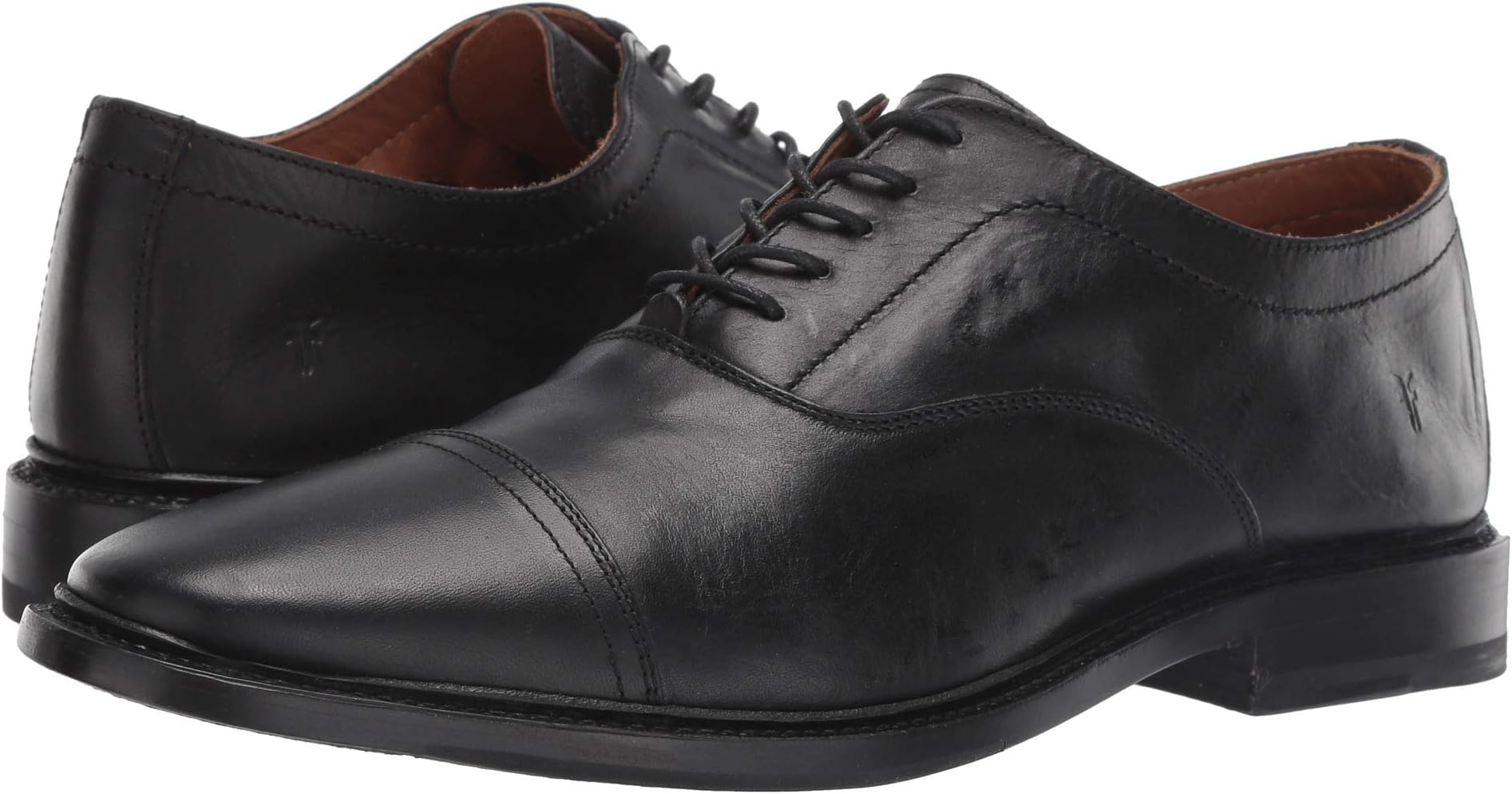 Paul Bal Oxford Frye Black Smooth Pull Up