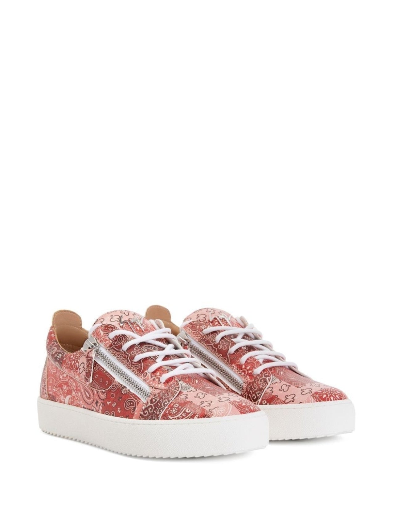 Giuseppe Zanotti Printed Sneakers, Red