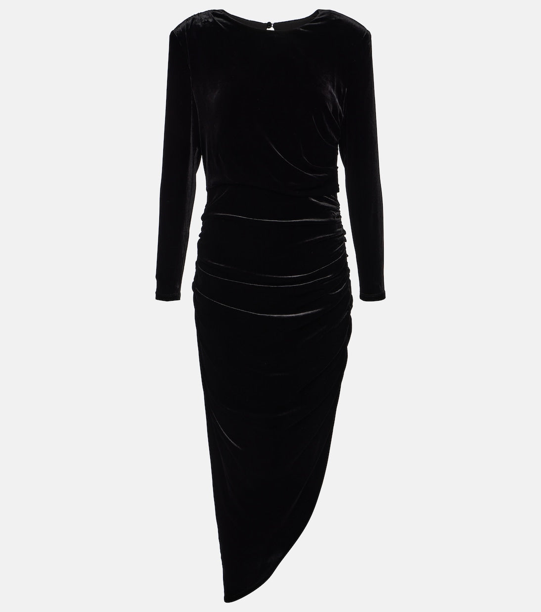 Tristana Veronica Beard velvet midi dress, black