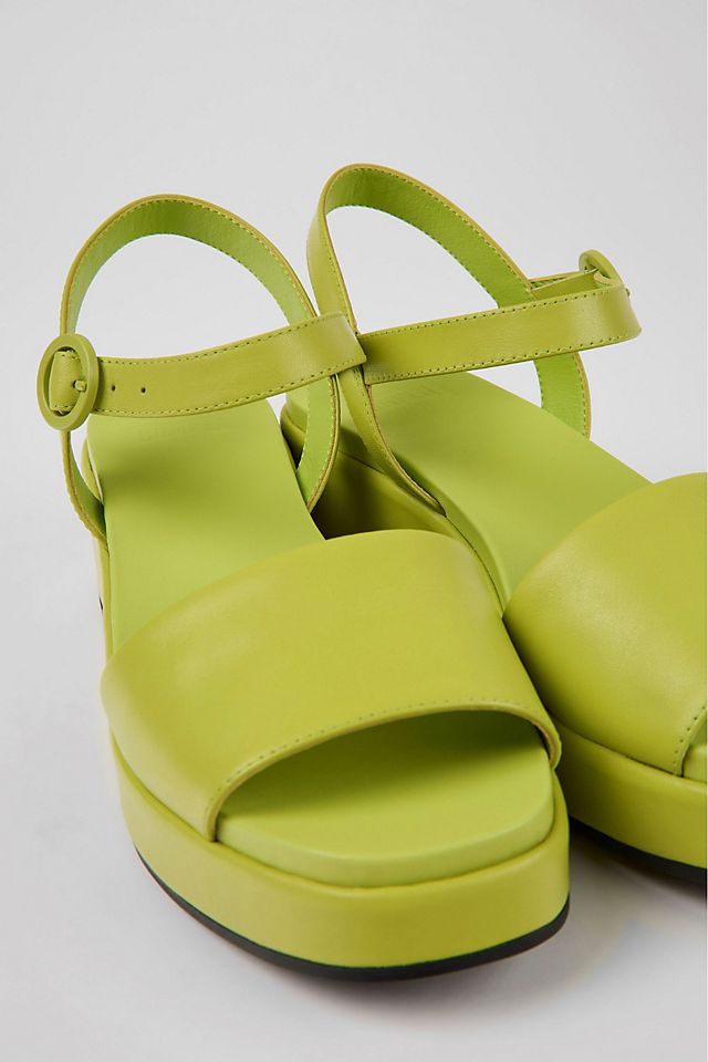 Camper Misia sandals with clasp, lime