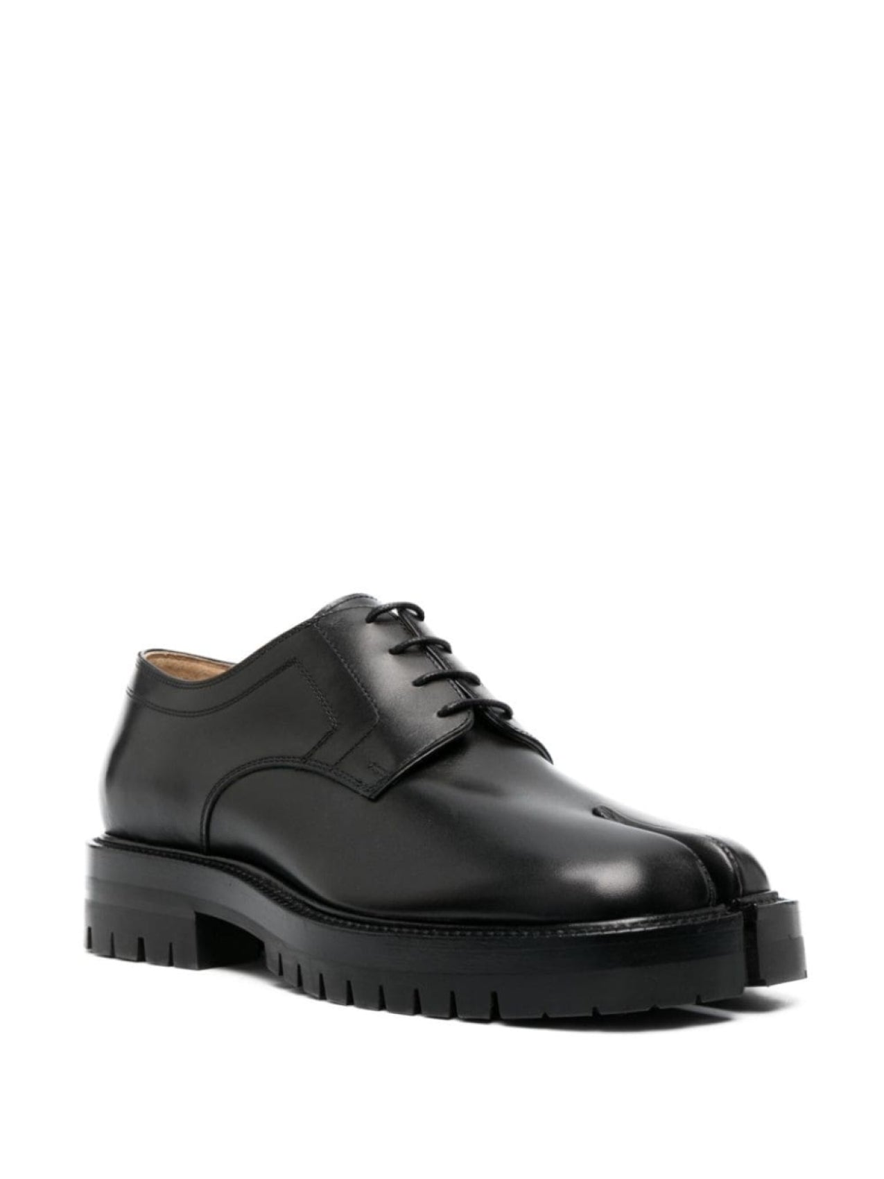 Maison Margiela Tabi Lace-Up Derby Shoes, Black