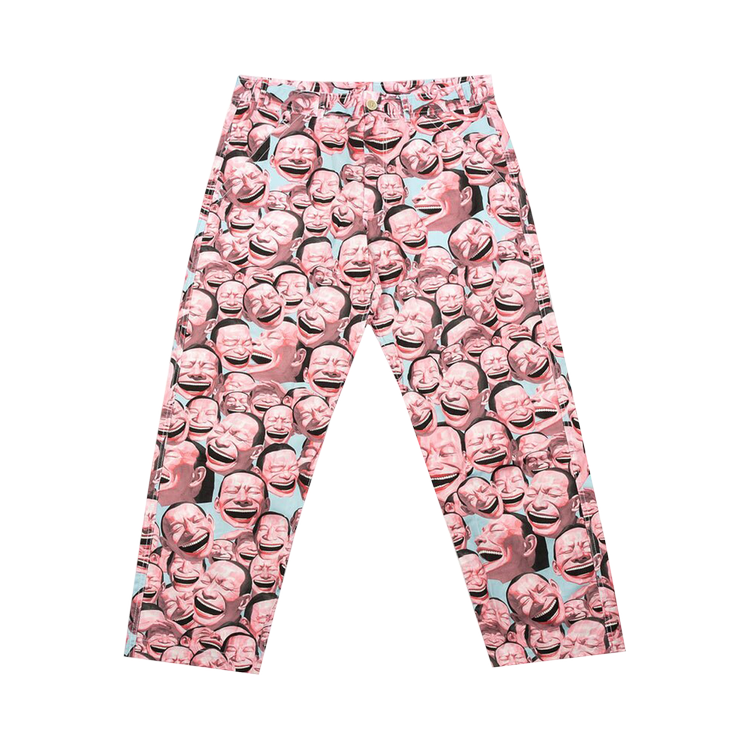 Comme Des Garçons SHIRT Pants Comme des Garçons SHIRT Yue Minjun Graphic Print 'Pink', pink