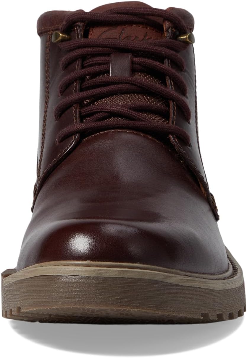 Barnes Lace Clarks lace-up boots, brown leather