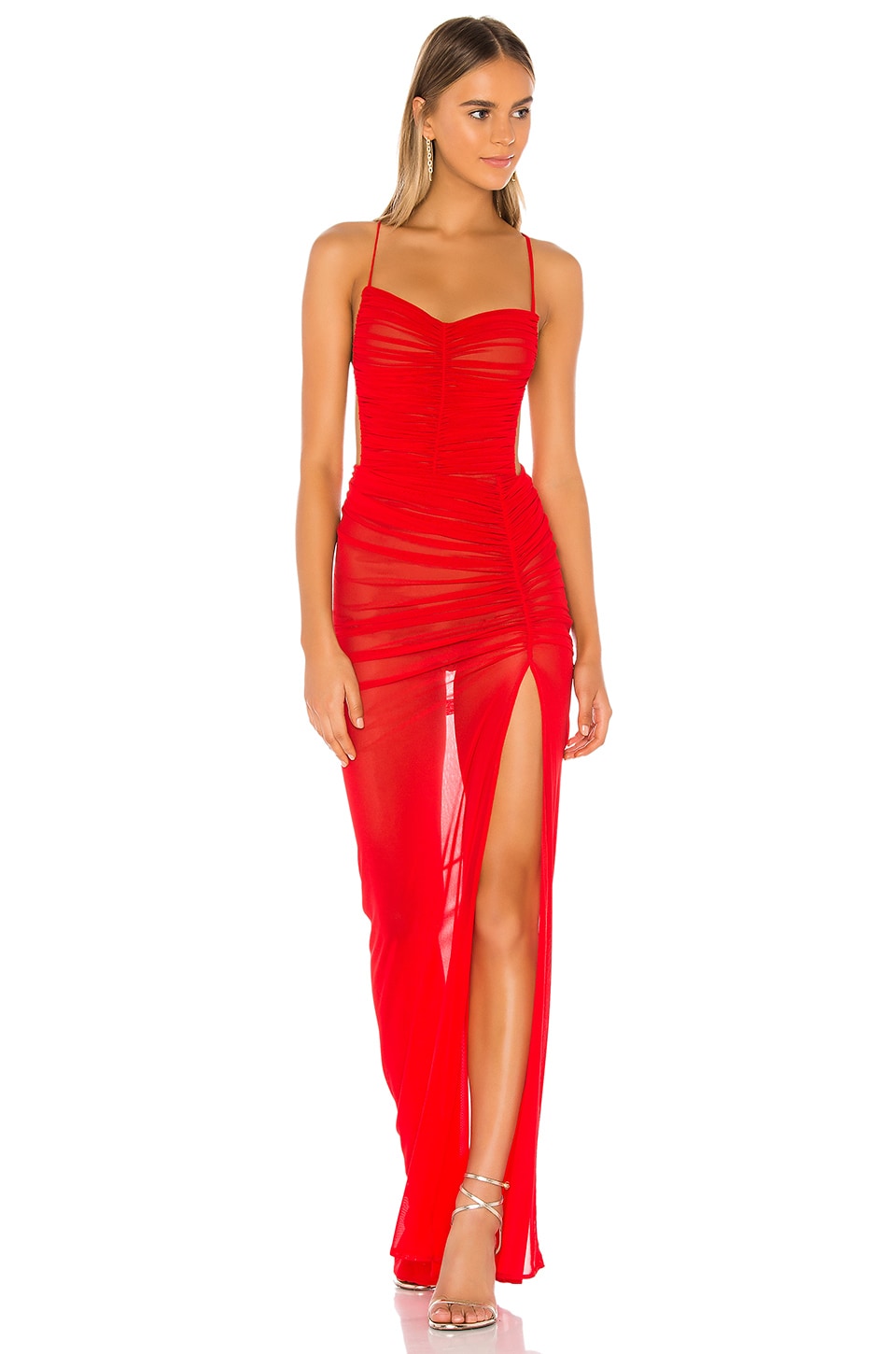 Michael Costello x REVOLVE Follie Gown Dress, Red