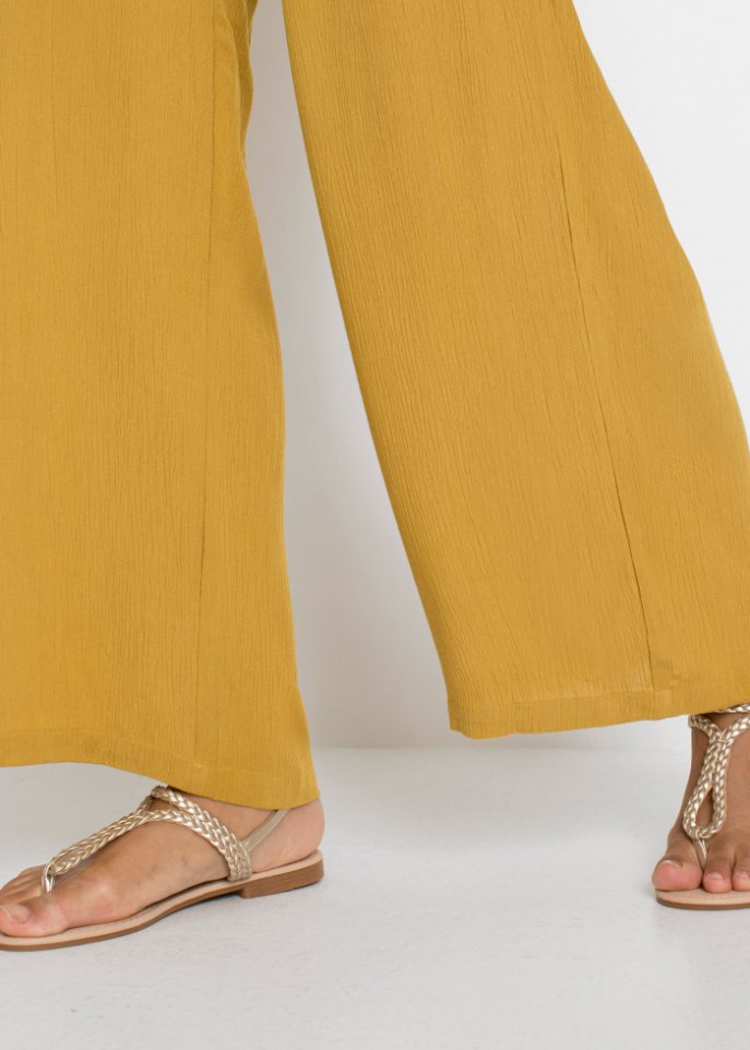 Bodyflirt wide leg trousers, yellow