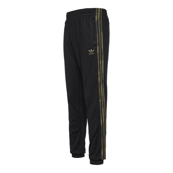 بنطلون رياضي adidas originals Camouflage Track Pants للرجال باللون الأسود، أسود