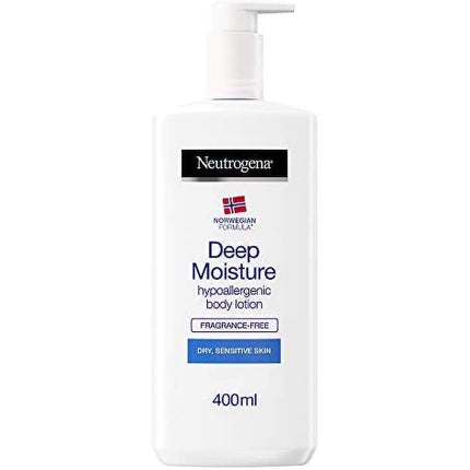 Body lotion "Norwegian formula" with deep hydration for dry and sensitive skin, 400 ml, Neutrogena