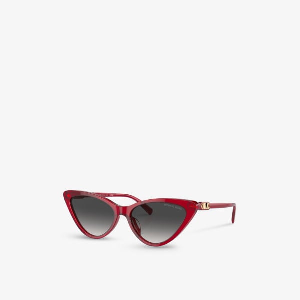 MK2195U Harbor Island Acetate Cat Eye Sunglasses Michael Kors red