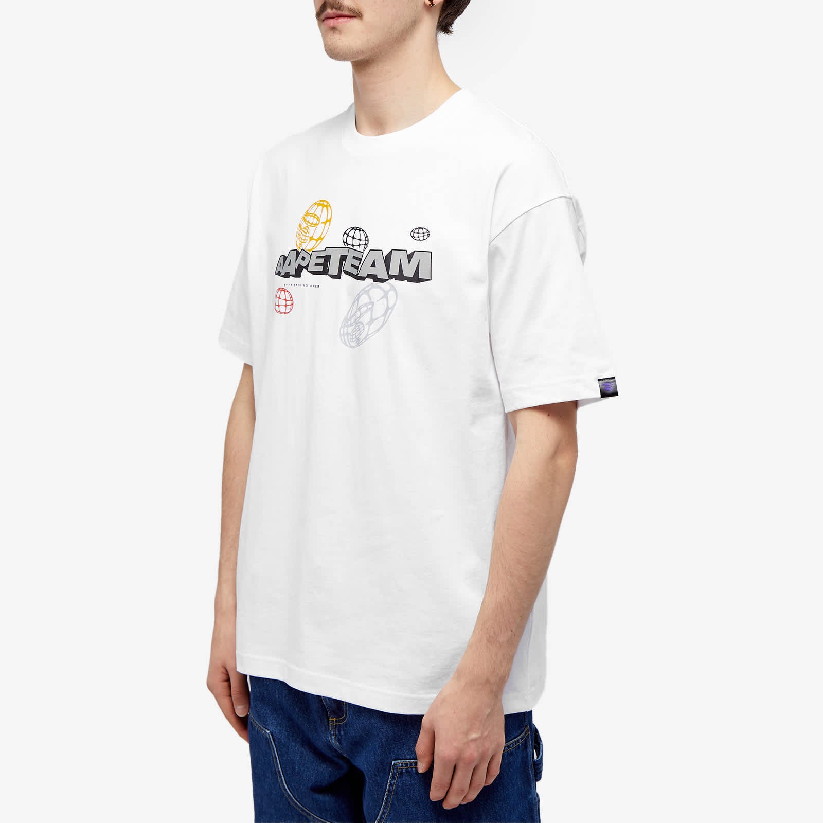 Aape Team World T-shirt, white