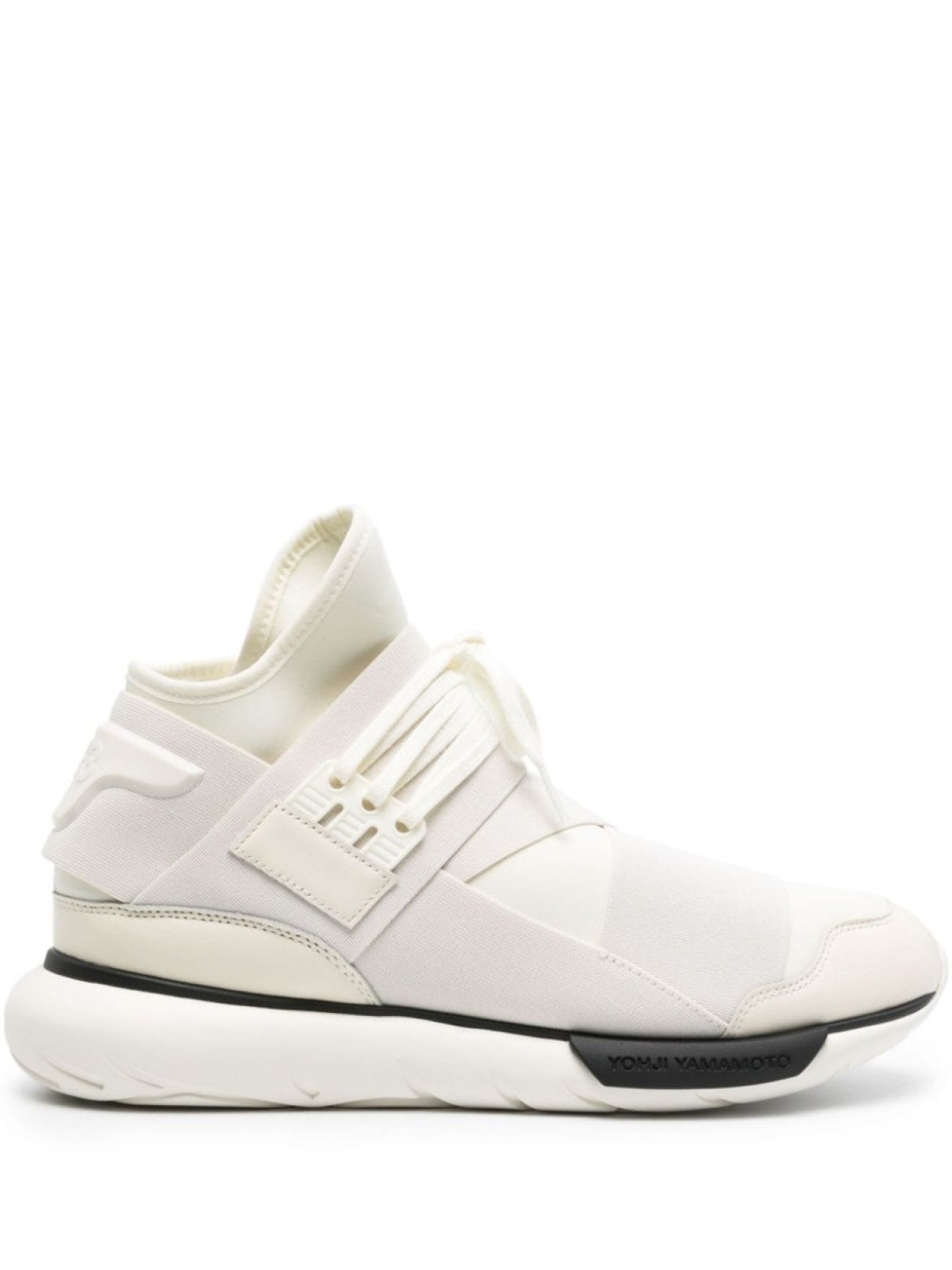 Y-3 Qasa High Top Sneakers Collaboration with adidas, White