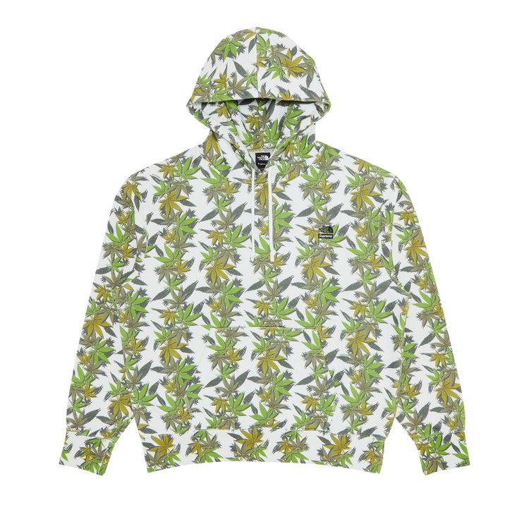 سويت شيرت Supreme x The North Face Leaf Hooded 'White'، باللون الأبيض