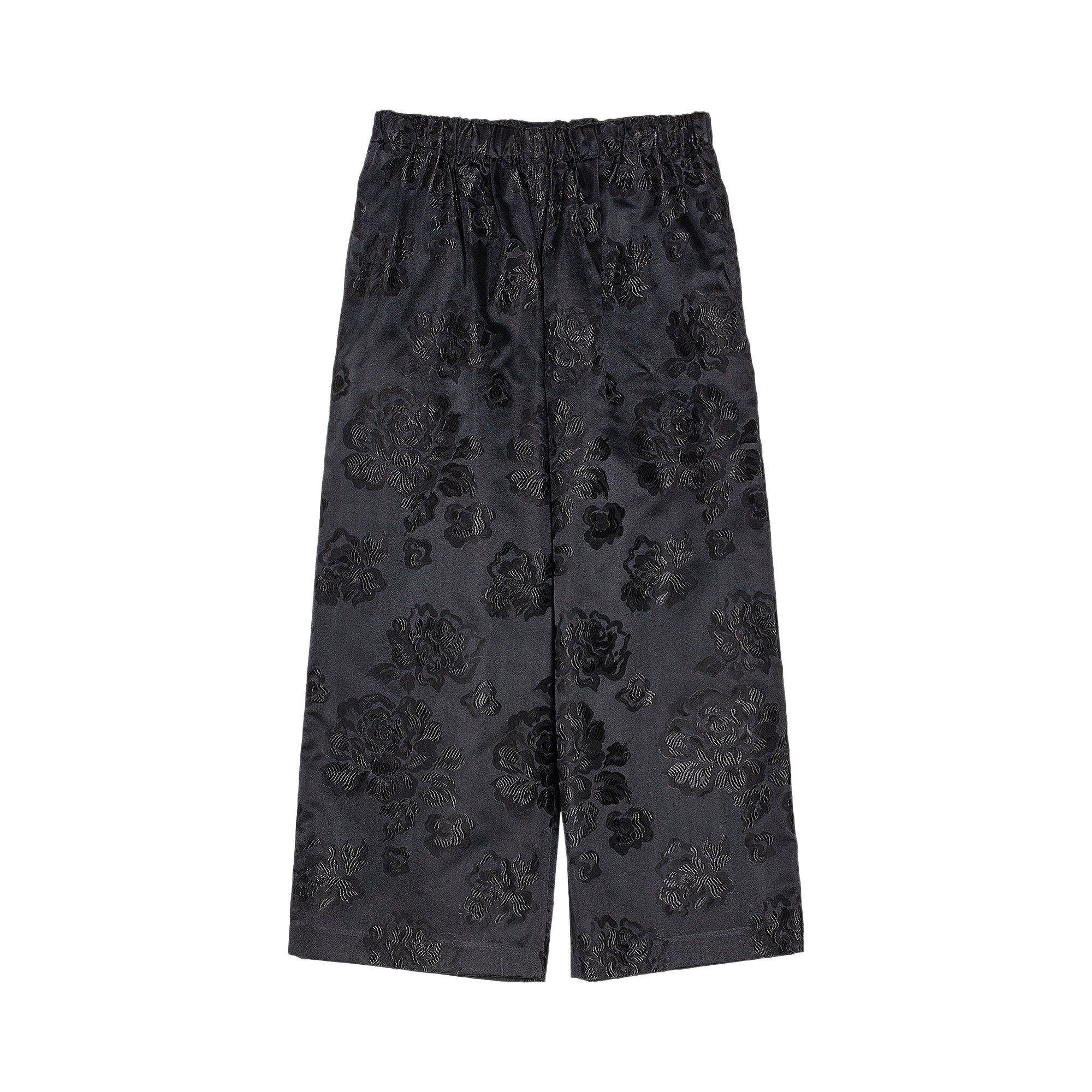 Comme des Garçons Floral Jacquard Skirt, Black