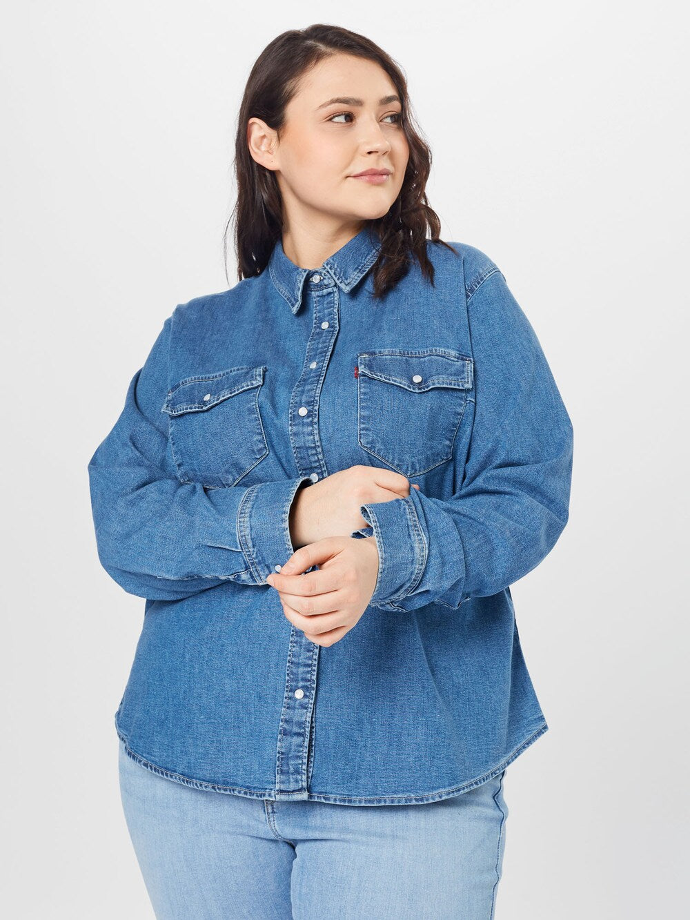 Levis Plus Western Blouse, blue