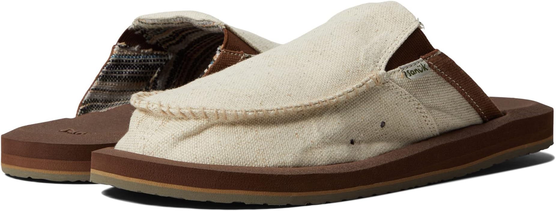 You Got My Back Soft Top Hemp Sanuk Loafers, Natural