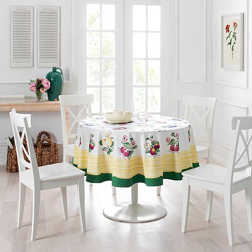 Round tablecloth "French garden", 70 inches Villeroy & Boch, color Multi