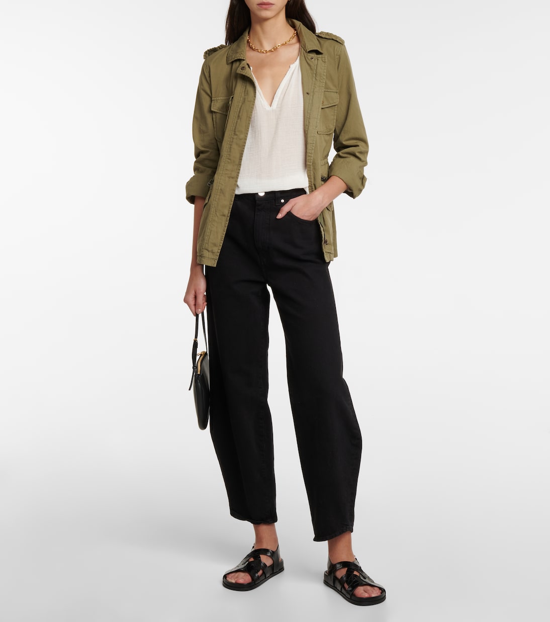 Ruby Velvet Cotton Twill Jacket, Green