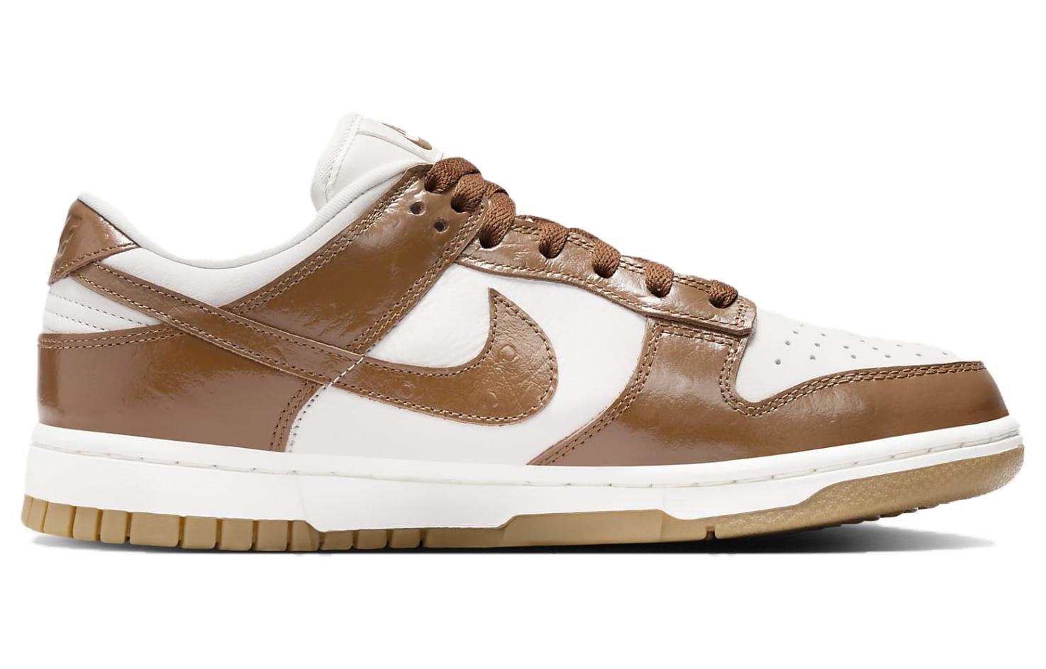 Dunk Low LX Ale Brown Ostrich Women's Nike DOUBLE Sneakers