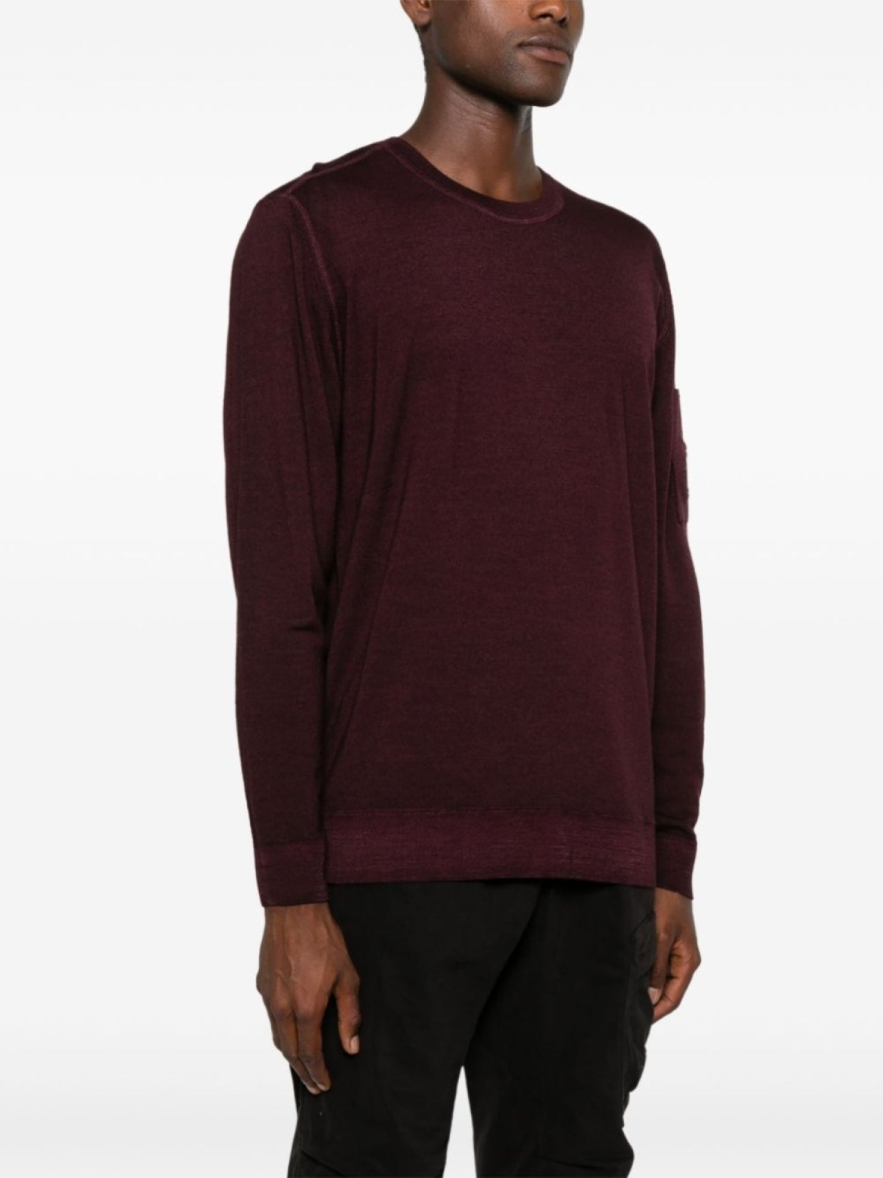 CP Company Lens Wool Jumper, Purple