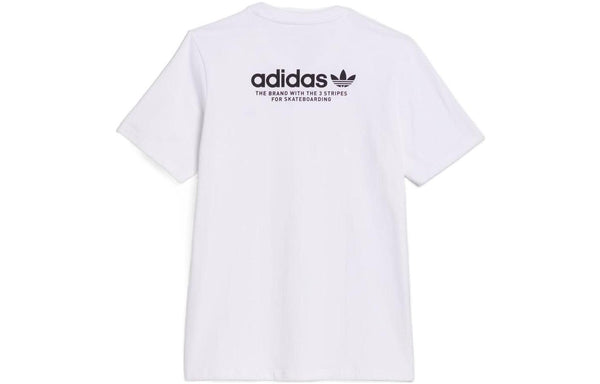 تي شيرت adidas originals Skateboarding 4.0 Logo "White"، باللون الأبيض