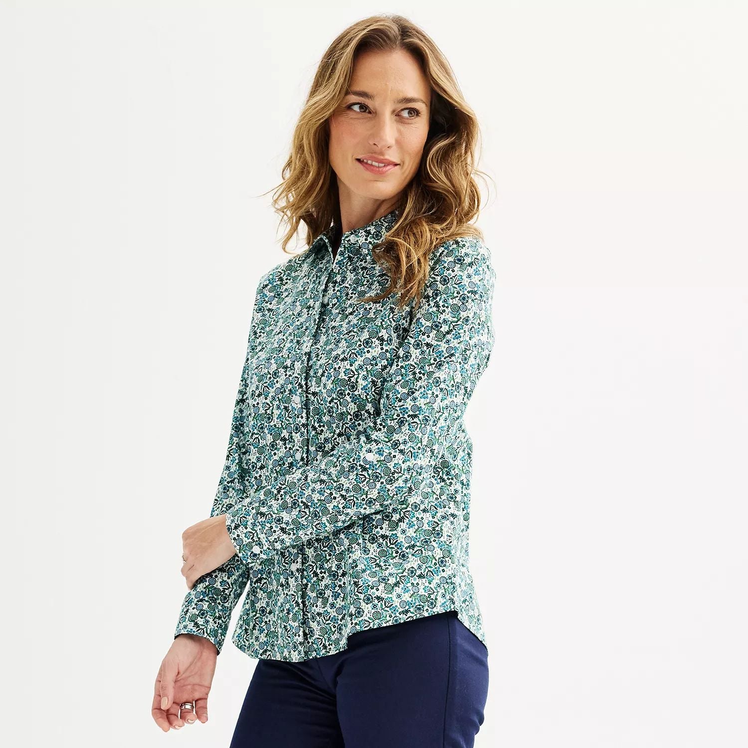 Women's Croft & Barrow Essential Comfort Croft & Barrow Stretch Shirt