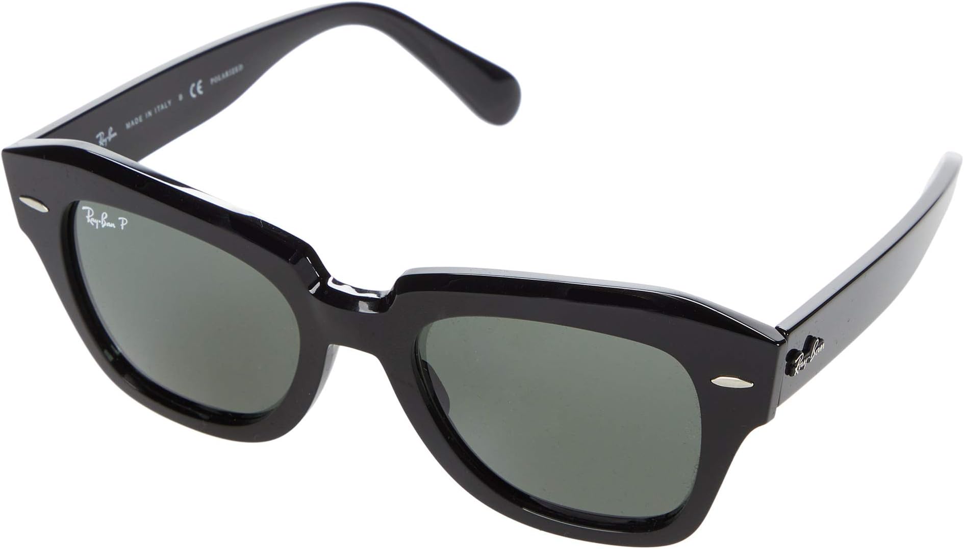 نظارة شمسية 0RB2186 State Street Ray-Ban، أسود/أخضر