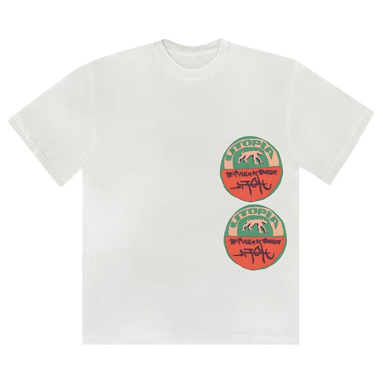 Cactus Jack By Travis Scott Cactus Jack by Travis Scott B3 Utopia 'White' T-Shirt, white