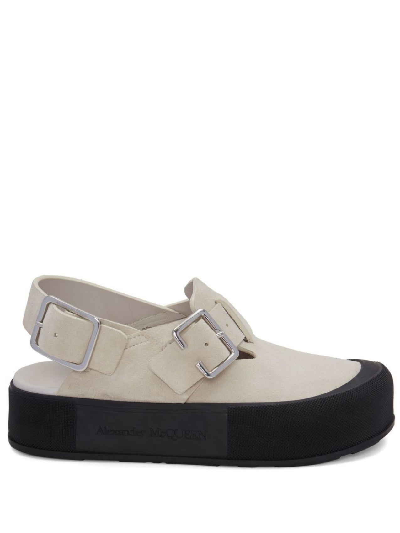 Alexander McQueen buckle sandals, neutral color