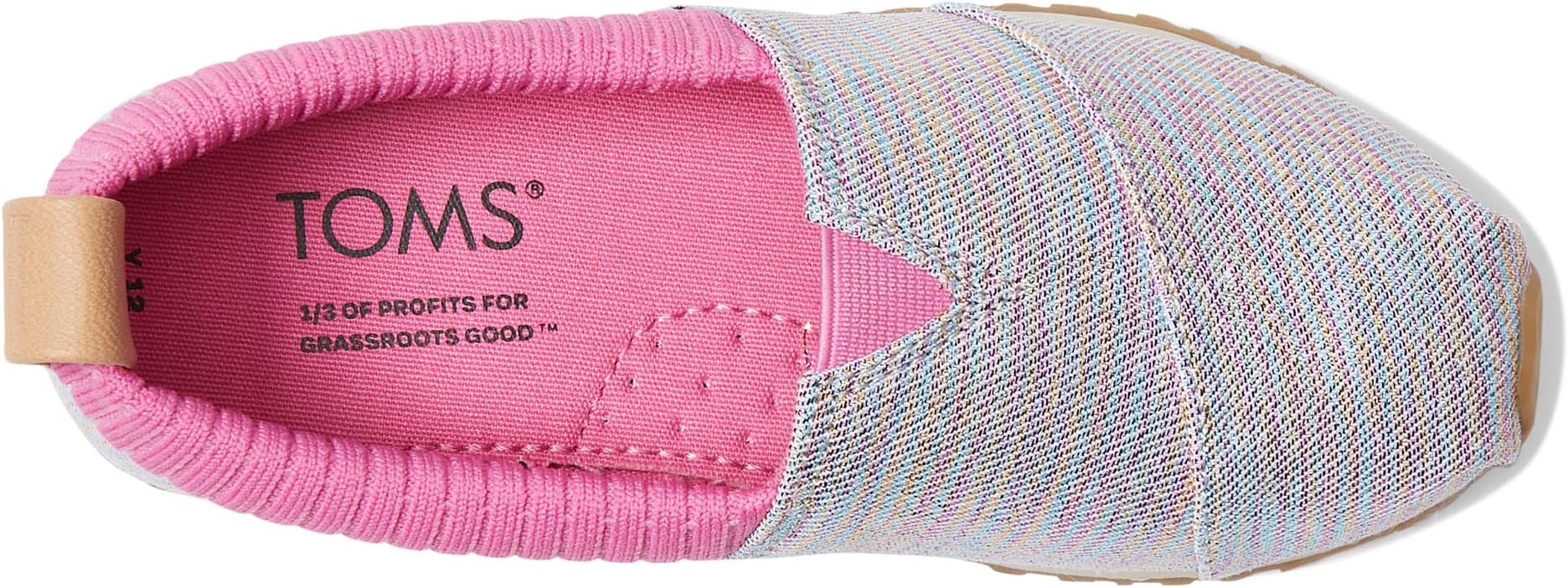 Alpargata Resident Twill Glimmer TOMS Sneakers, Pink Multi