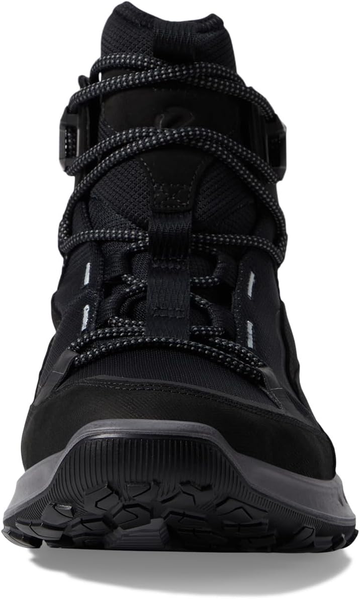 حذاء للمشي لمسافات طويلة مقاوم للماء Ultra Terrain Waterproof Mid Hiking Boot ECCO Sport، باللون الأسود/الأسود/الأسود