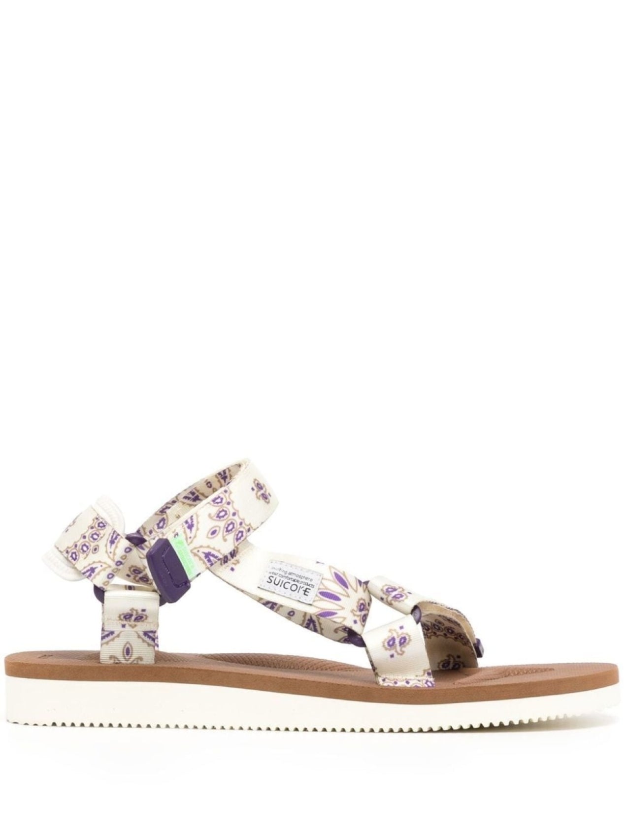 Suicoke DEPA-Cab Paisley Sandals White