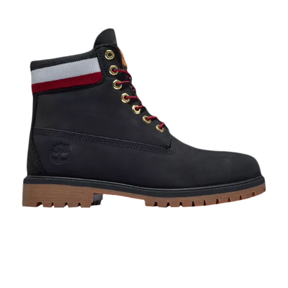 حذاء Timberland Heritage مقاس 6 بوصات مع بطانة دافئة، أسود