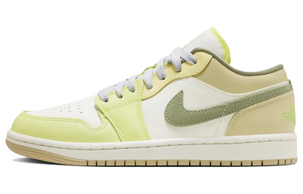 Jordan 1 Low Sail White Oil Green (Women)