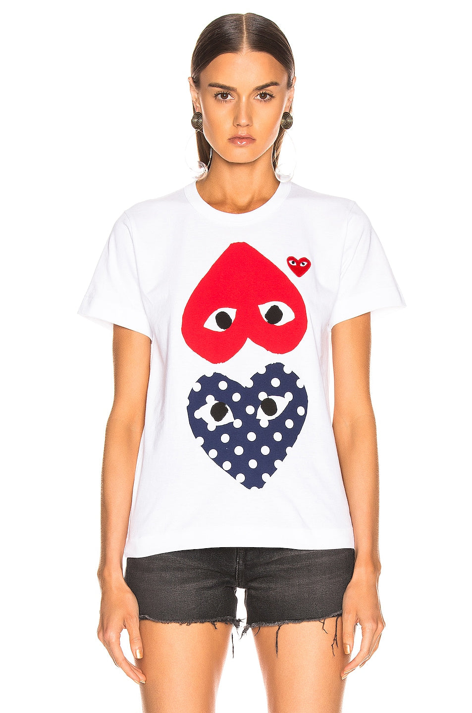 Comme des Garçons Logo Emblem T-shirt, white