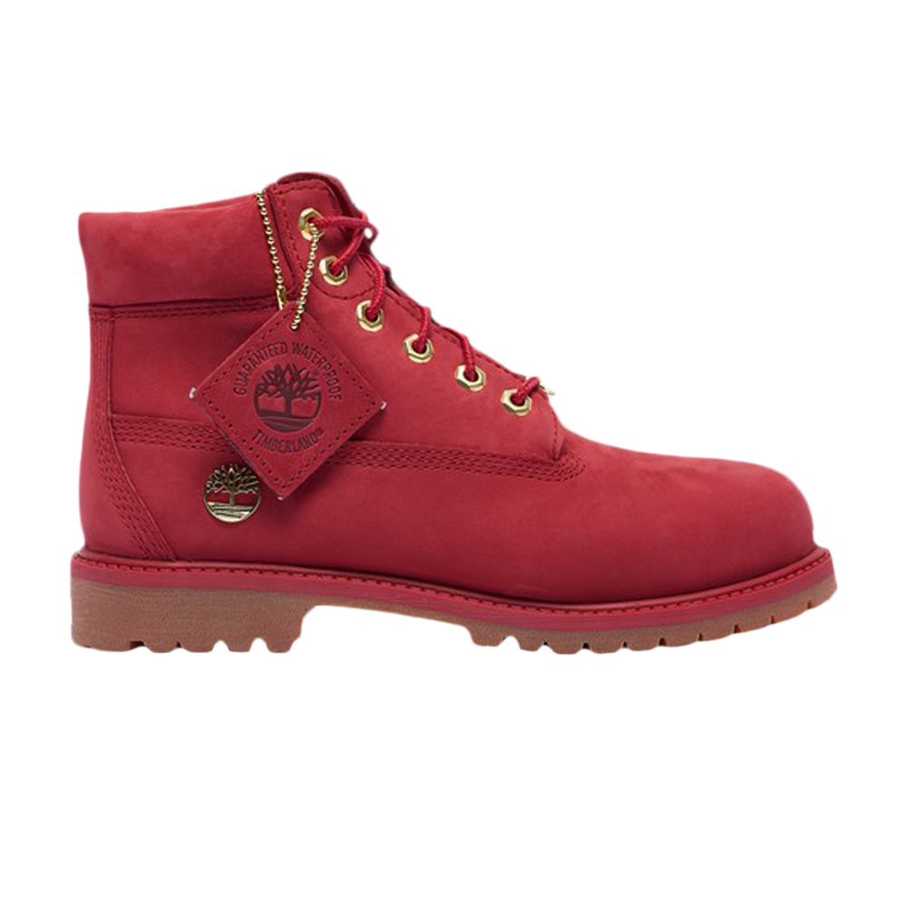 حذاء Timberland Premium Youth مقاس 6 بوصات، أحمر