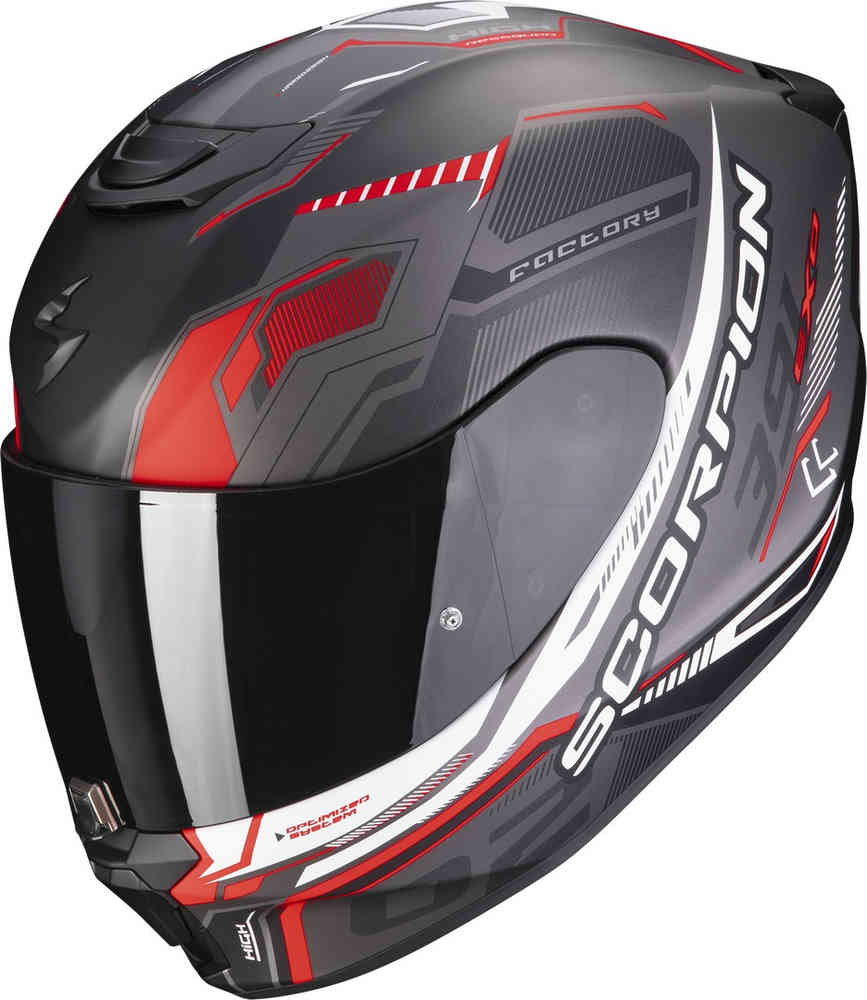 EXO 391 Scorpion High Helmet, Matte Black/Red