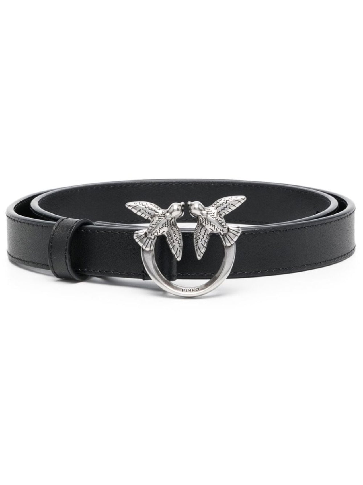 PINKO belt with buckle, black