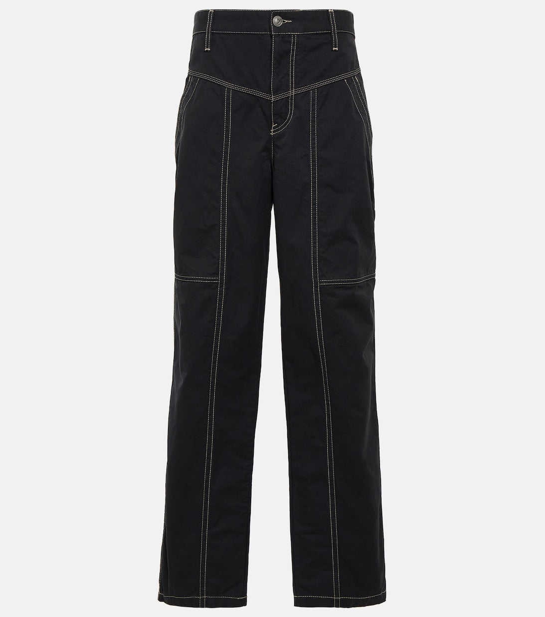 Denzel high rise wide leg jeans MARANT ETOILE, black