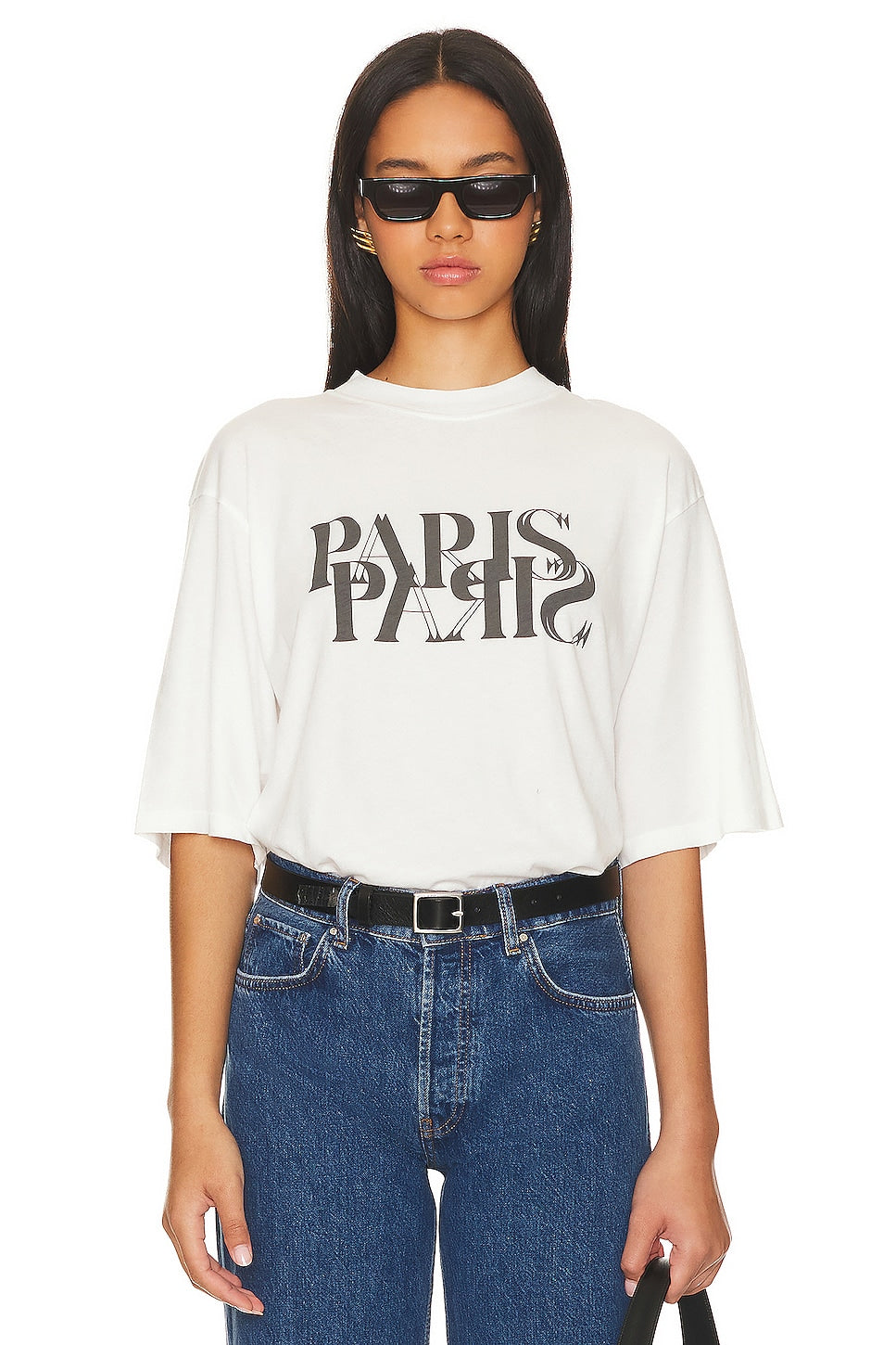 T-shirt ANINE BING Avi Paris, ivory