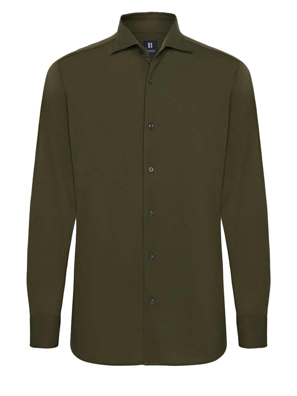 Boggi Milano Regular Fit Button-Up Shirt, Olive