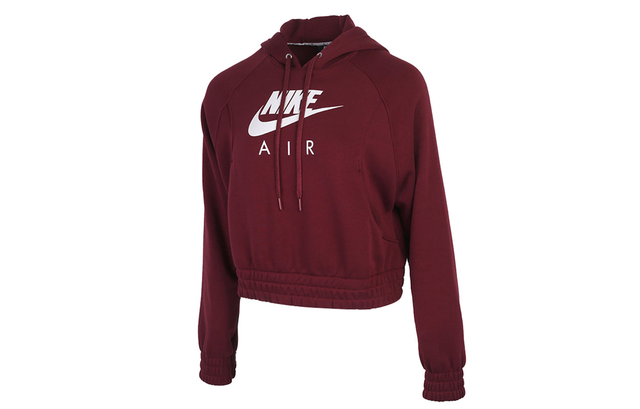 Women's sweatshirt, dark red, marmalade color Nike