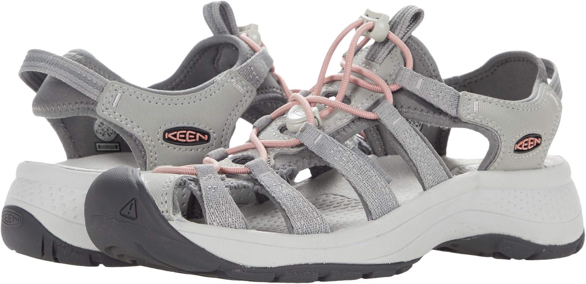 Astoria West Sandal KEEN, Gray/Coral